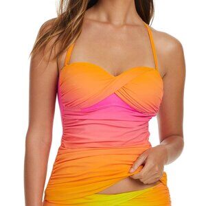 Bleu by Rod Beattie Beat the Heat Twist-Front Bandini Top